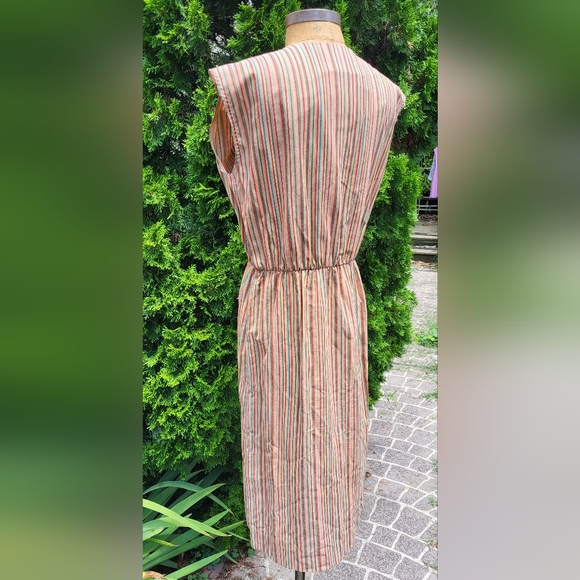 Vintage Sunshine Alley Striped Dress Size 14 - Picture 5 of 9